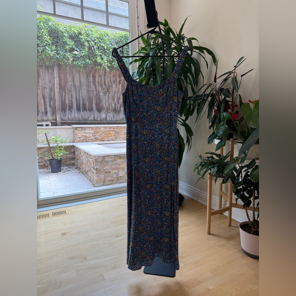 Zara Floral Midi Dress with Side Slit - Picture 2 of 9